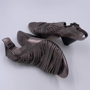 Vince Camuto Strappy Heels Silver 10 M